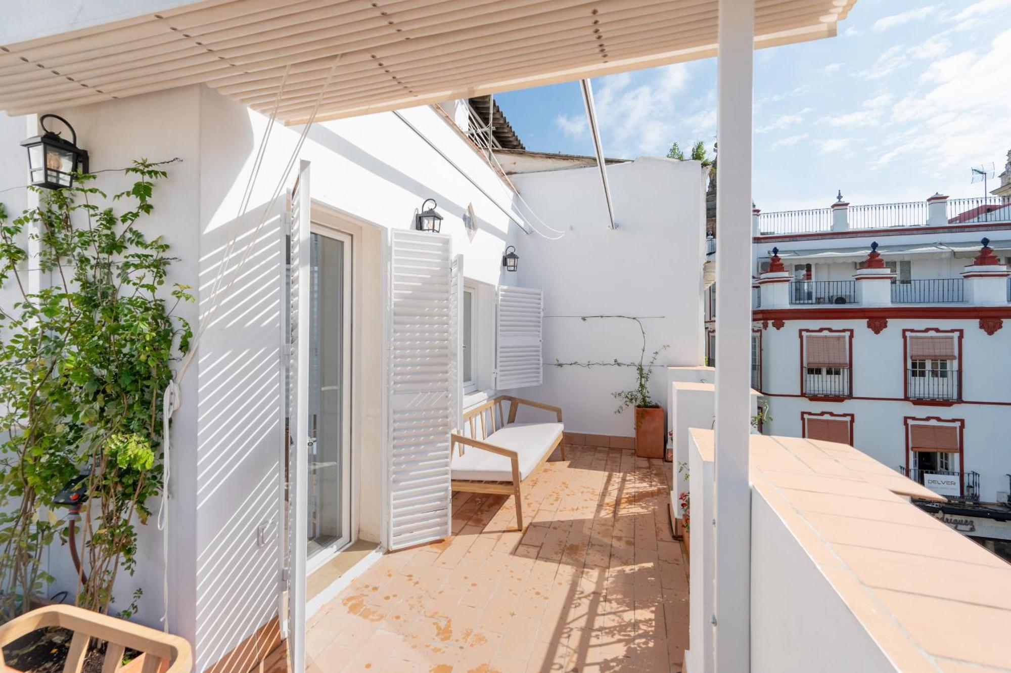 Espectacular Atico Duplex - Terraza Plaza Del Salvador Apartamento Sevilha